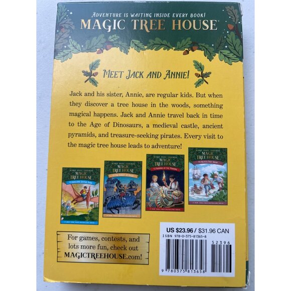 Magic Tree House Books 1-4 & Journal Dinosaurs Medieval Castle Pyramids & Pirate - Picture 3 of 6